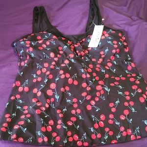 NWT!! Rose Gal cherry bathing suit! Plus size!